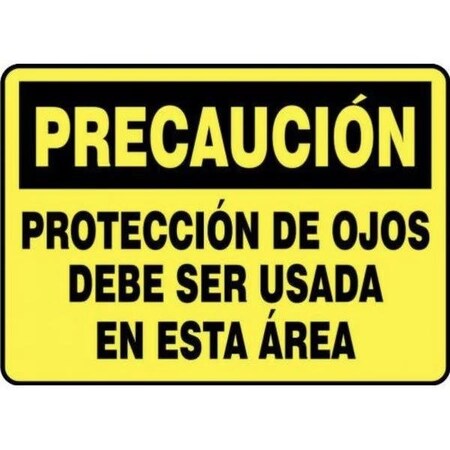 Accuform OSHA CAUTION Safety Sign EYE SHMPPA607XL SHMPPA607XL